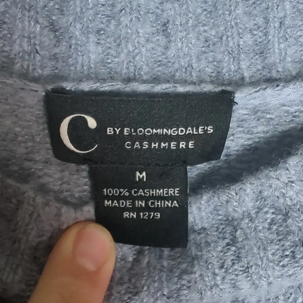 Bloomingdale's Womens‎ Sweater 100% Cashmere Striped Pastel Easter Cozy Medium